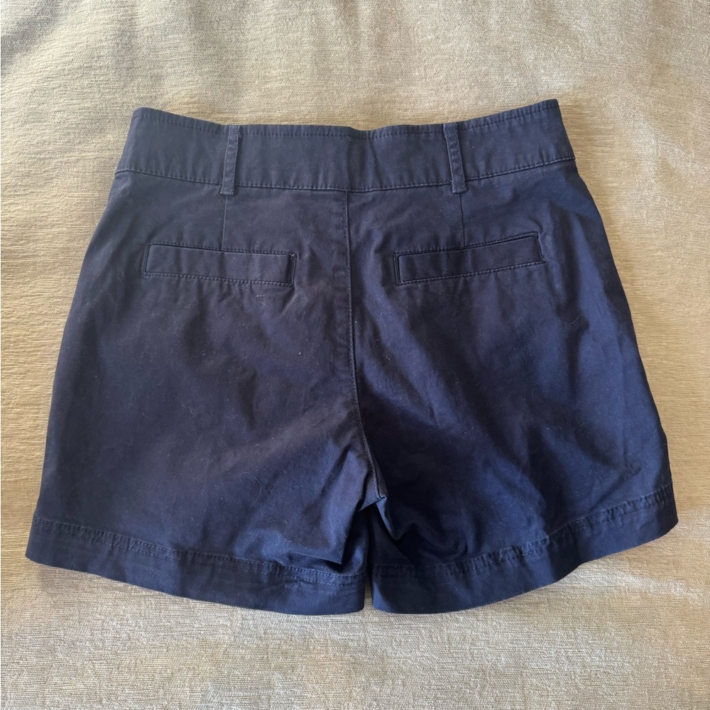 GAP Gap for Good Navy Chino Shorts Size 2 Mid Rise Cotton Stretch 5” Short - Picture 4 of 11